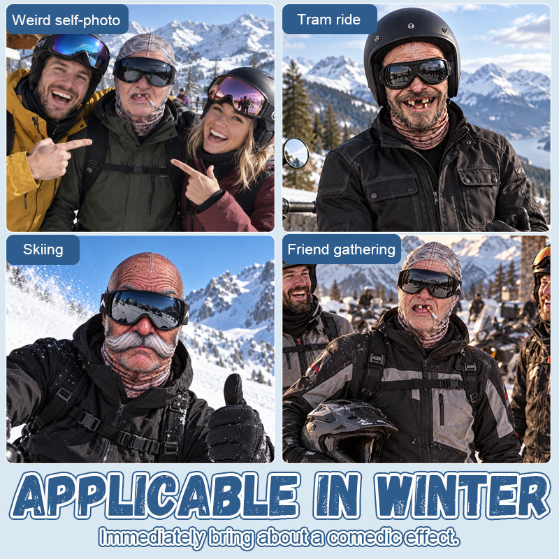 🎁😂 Grappig, realistisch skimasker – Het Perfecte Cadeau voor Winterliefhebbers! ⛄