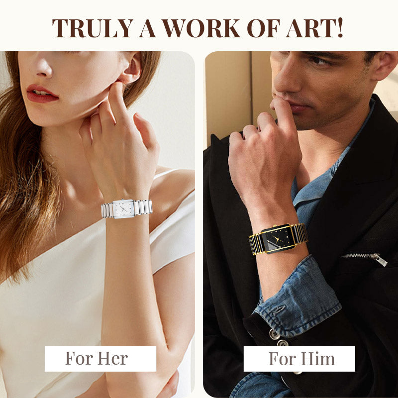 ⌚ Elegant horloge met keramische band — 3ATM waterbestendig, quartz, inclusief geschenkdoos