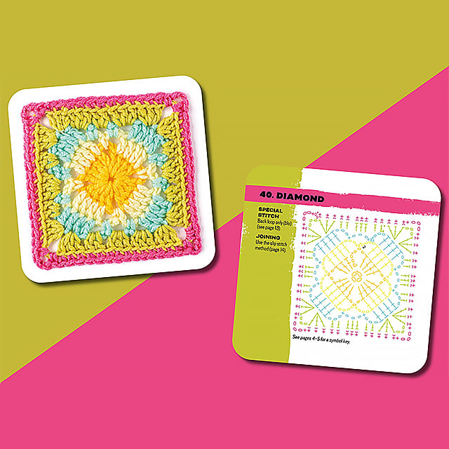 🎁Set haakkaarten met granny squares [50 unieke ontwerpen]🧵