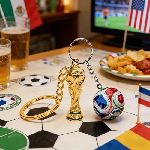 Sleutelhanger FIFA Wereldkampioenschap 2026 VS-MEX-CAN: Draag de geest van het spel overal met je mee ✨
