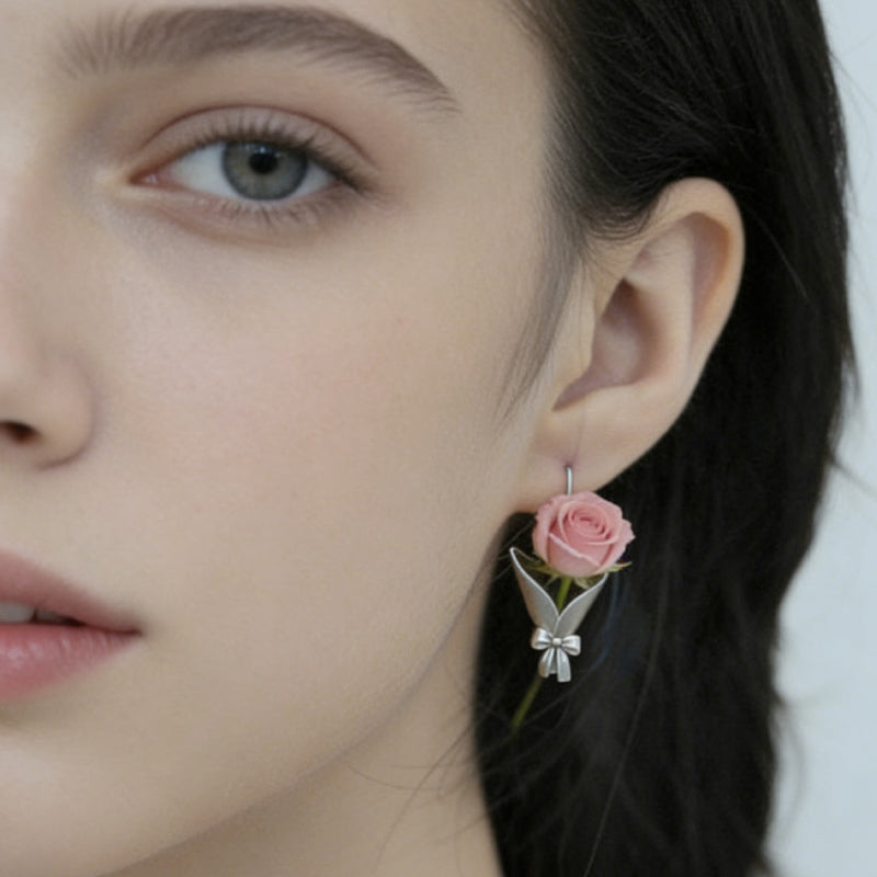 Bloemenvaas oorbellen 🌸