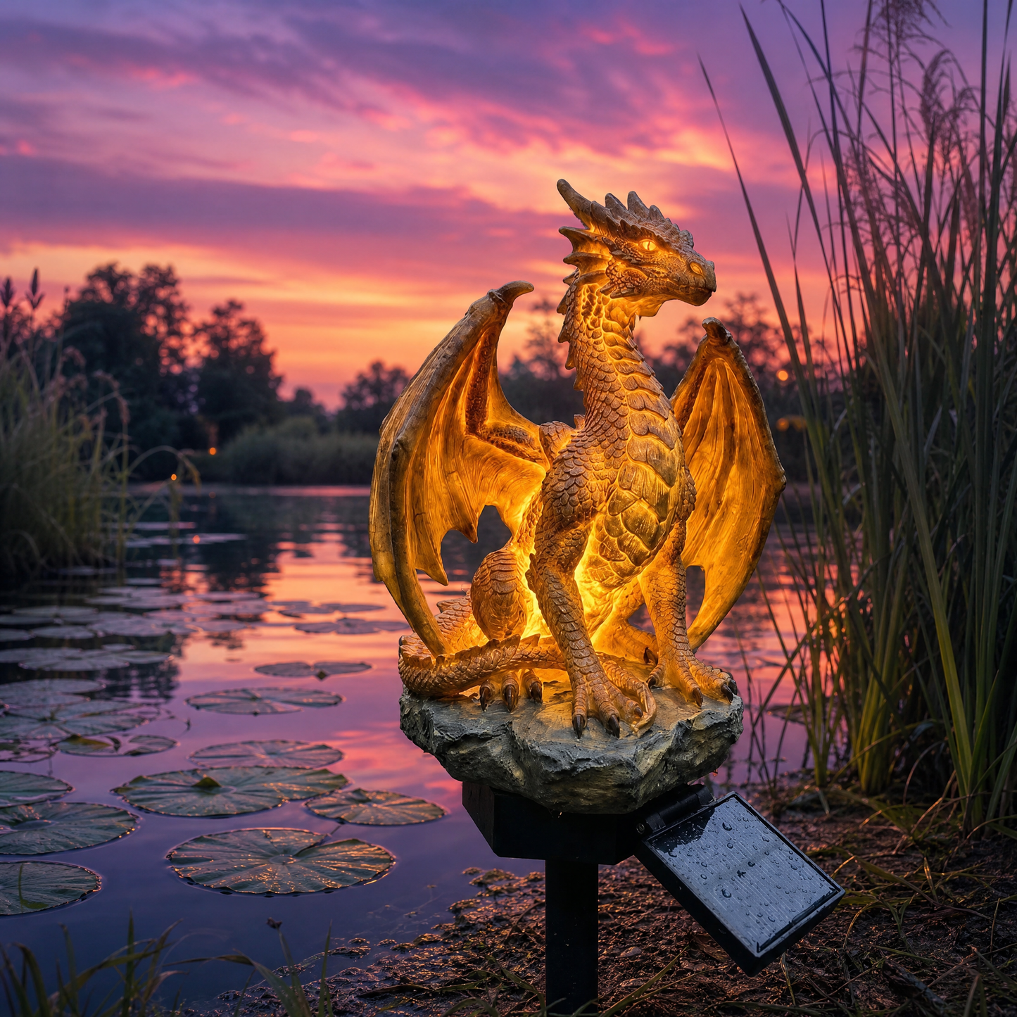 🐉Dragon Legacy Golden Ember Editie – Tuinlamp op Zonne-energi