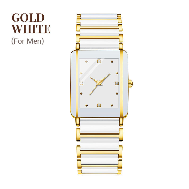 ⌚ Elegant horloge met keramische band — 3ATM waterbestendig, quartz, inclusief geschenkdoos