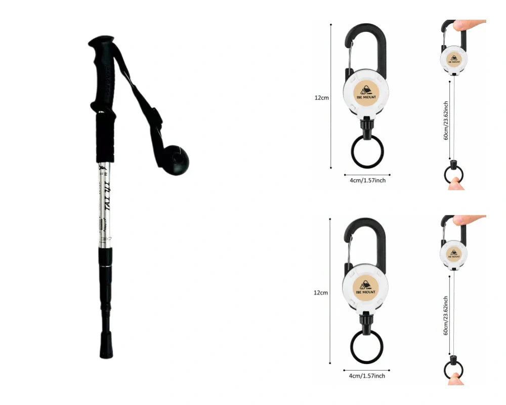 Verstelbare aluminium wandelstok