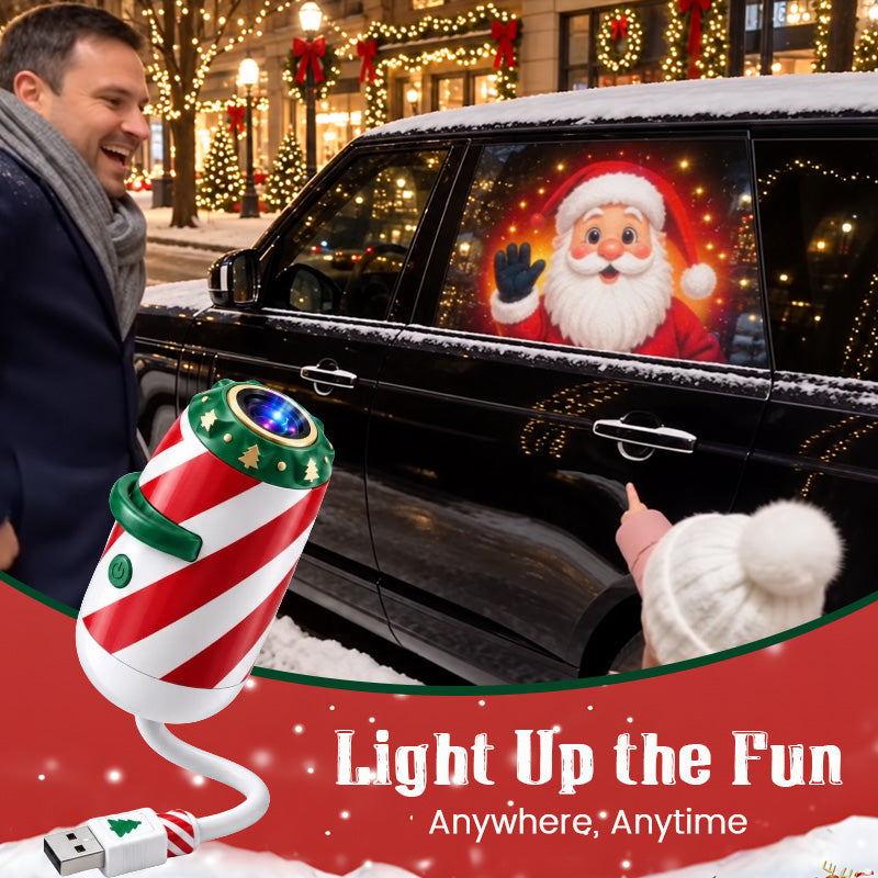 Merry Ride kerstprojector voor de auto