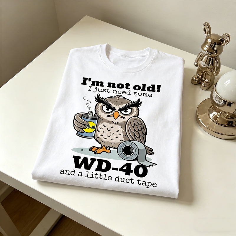 Uil: Ik ben niet oud, ik heb gewoon wat T-shirts nodi