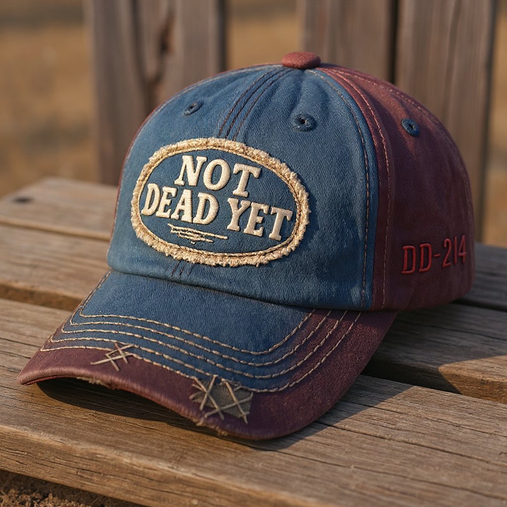 NOT DEAD YET - Vintage gewassen baseballpet