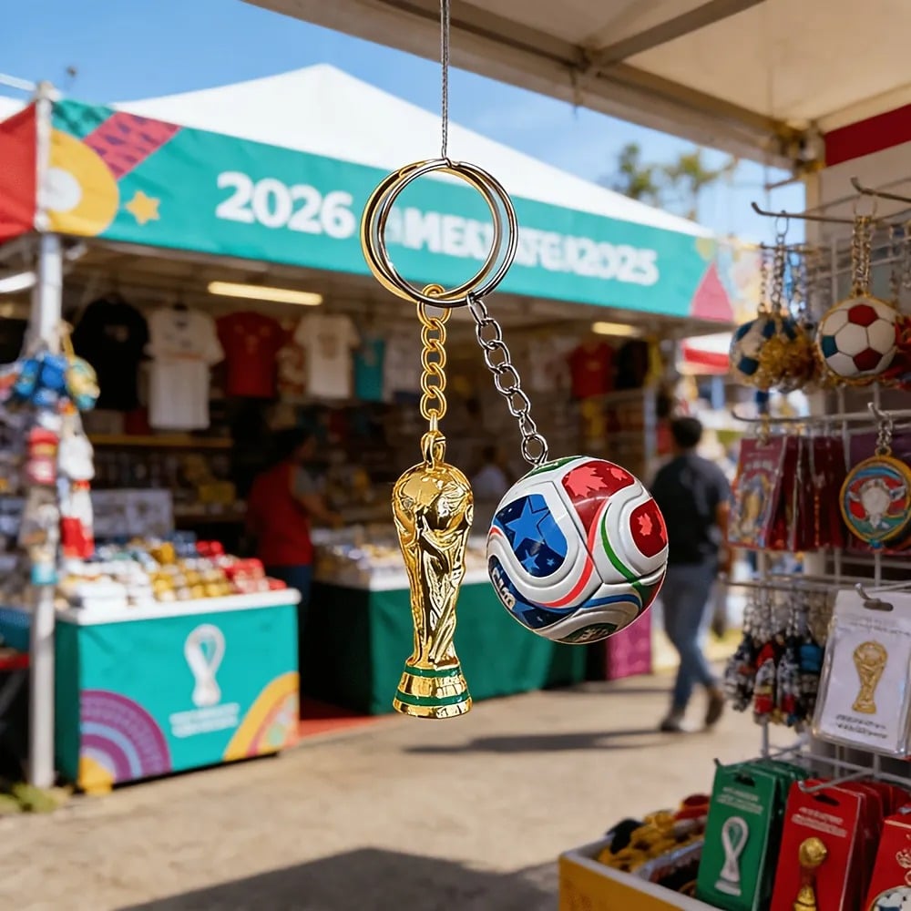 Sleutelhanger FIFA Wereldkampioenschap 2026 VS-MEX-CAN: Draag de geest van het spel overal met je mee ✨