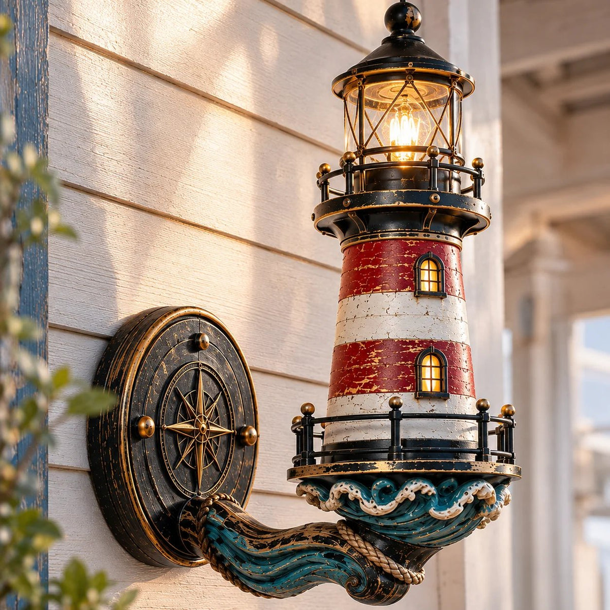 🌊Vintage wandlamp in kuststijl (vuurtoren)
