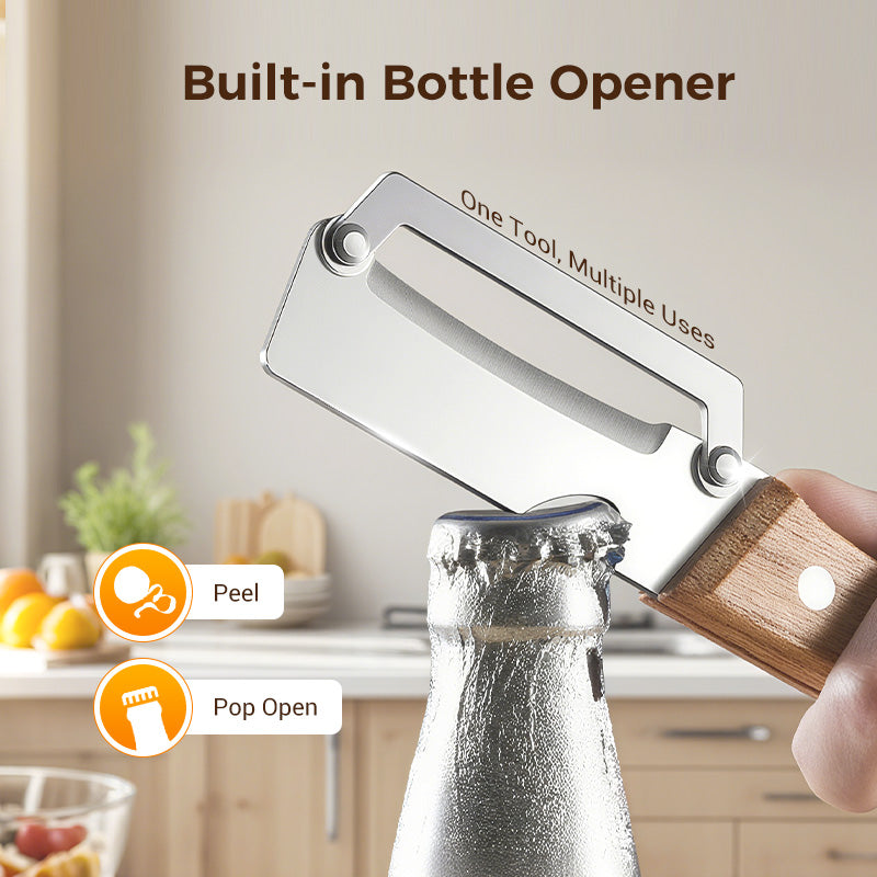 🥕 2 KOPEN, 1 GRATIS! 🔥 Multifunctionele groenteschiller voor in de keuken – roestvrijstalen mes, ergonomische handgreep en perfect voor fruit en groenten ✨