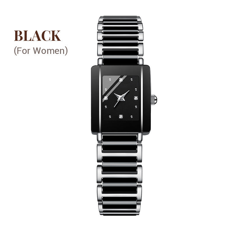 ⌚ Elegant horloge met keramische band — 3ATM waterbestendig, quartz, inclusief geschenkdoos