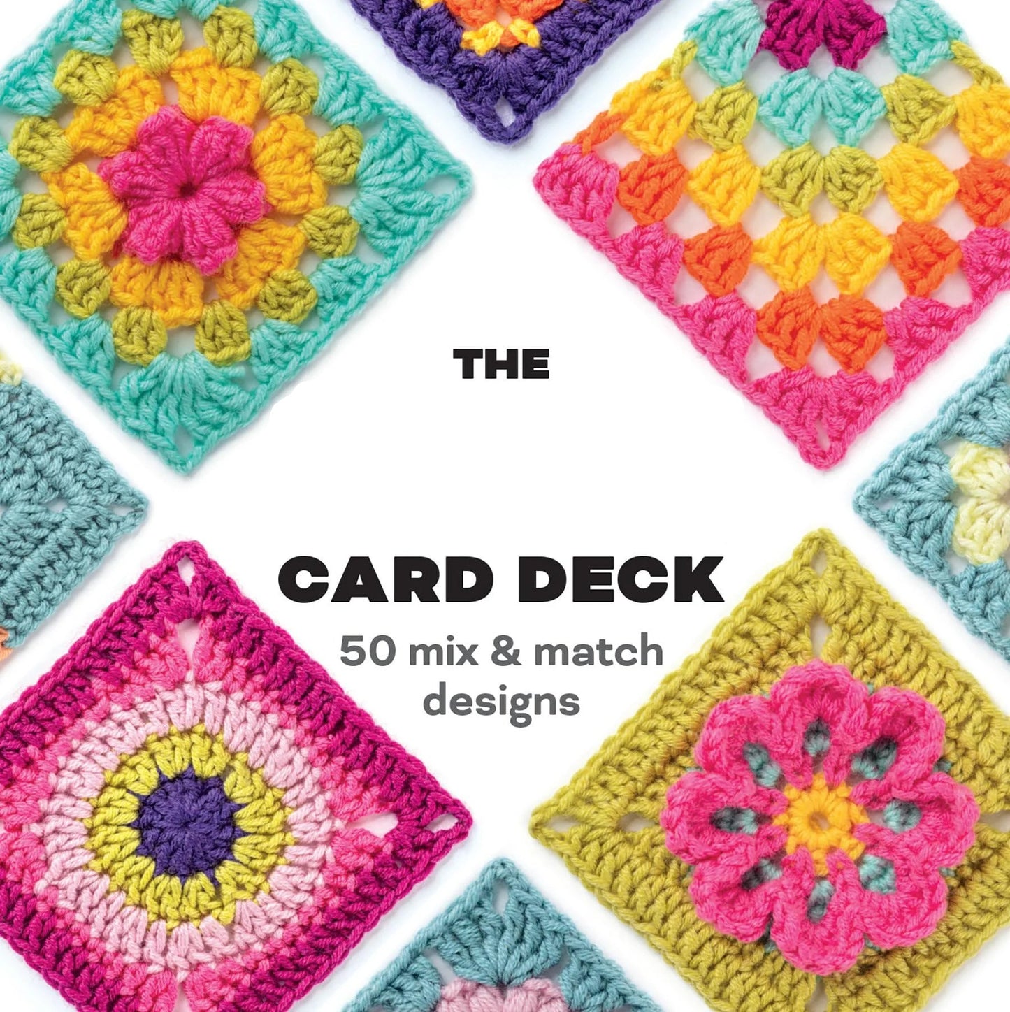 🎁Set haakkaarten met granny squares [50 unieke ontwerpen]🧵