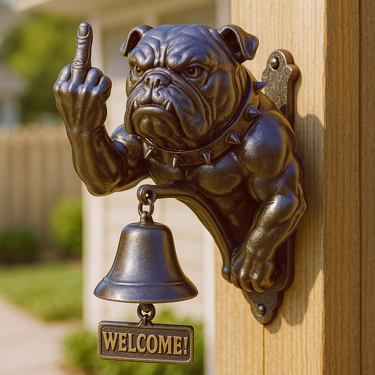 Grappige bulldog deurbel
