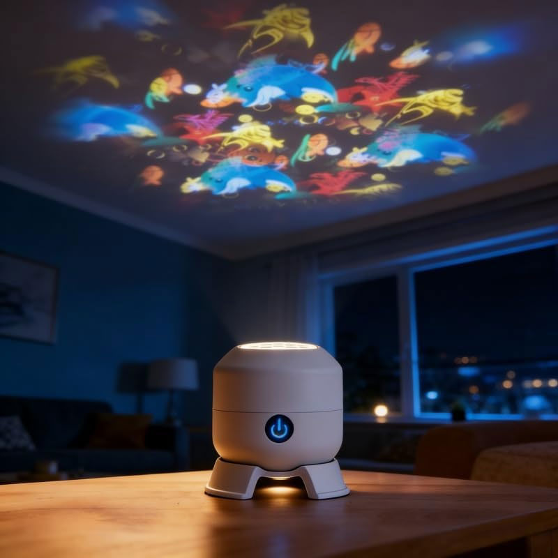 🌙 LED-draaibare projectie nachtlamp