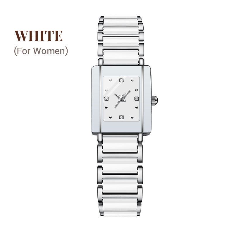 ⌚ Elegant horloge met keramische band — 3ATM waterbestendig, quartz, inclusief geschenkdoos