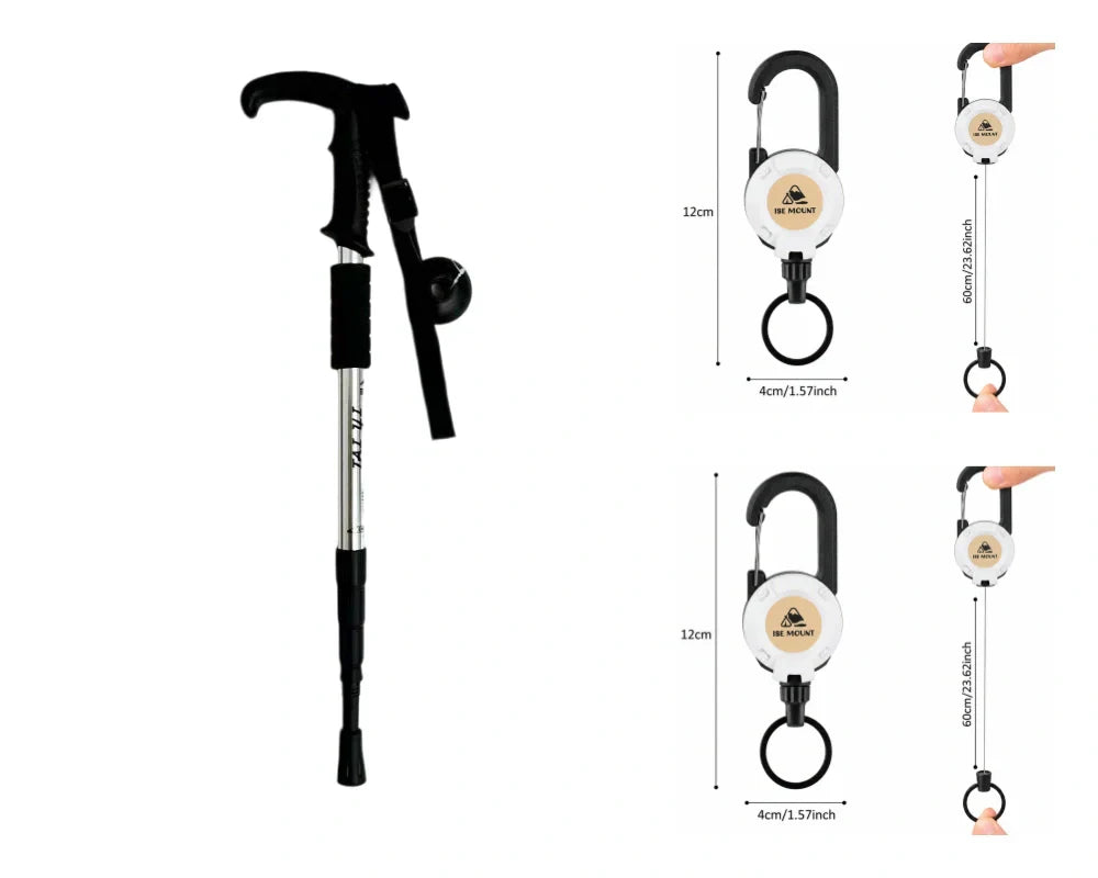 Verstelbare aluminium wandelstok