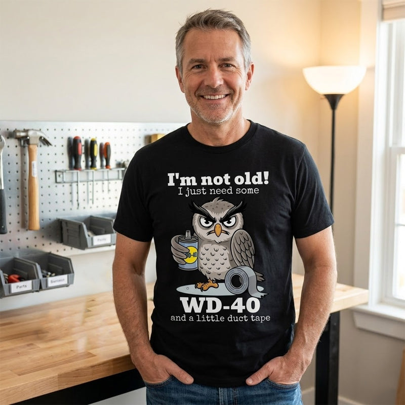 Uil: Ik ben niet oud, ik heb gewoon wat T-shirts nodi