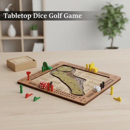 ⛳Tafelmodel dobbelsteengolfspel🎲✨