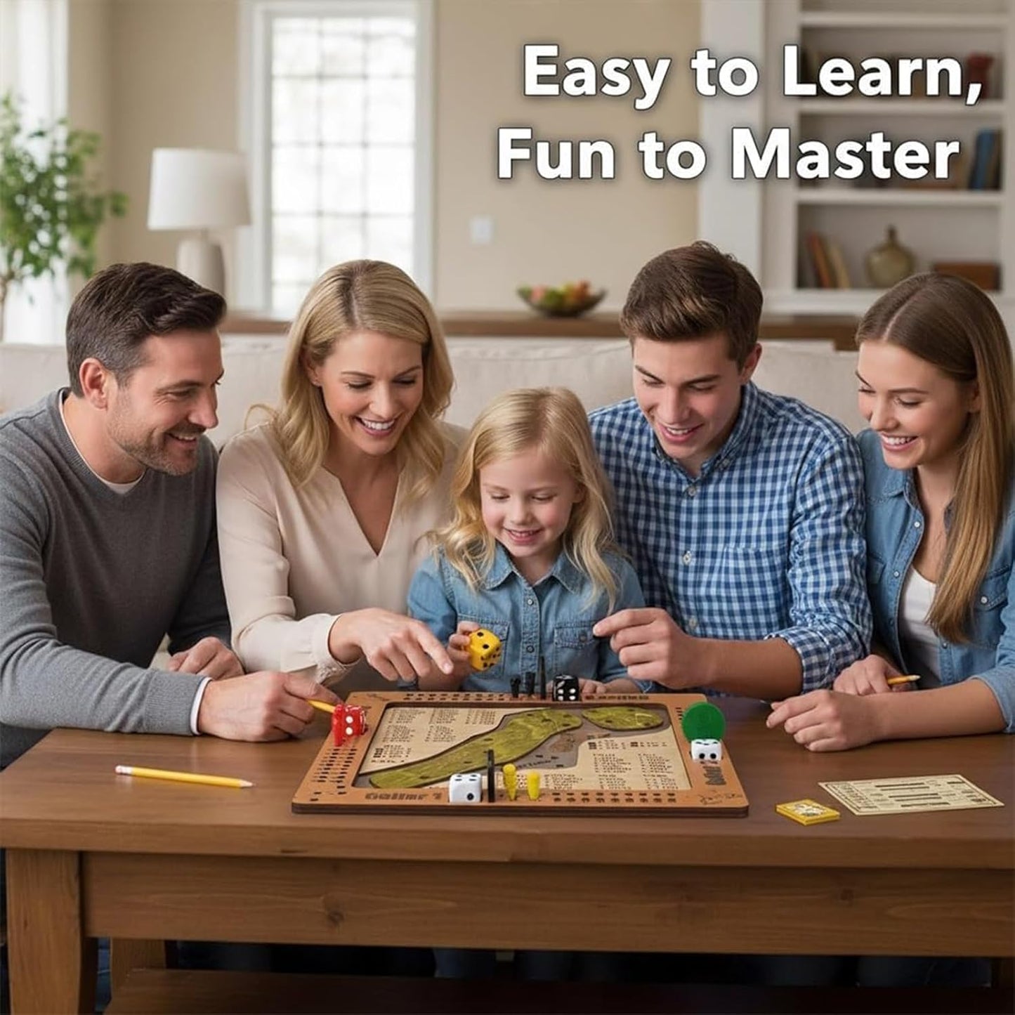 ⛳Tafelmodel dobbelsteengolfspel🎲✨