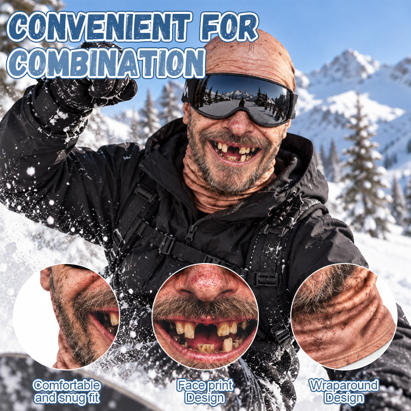 🎁😂 Grappig, realistisch skimasker – Het Perfecte Cadeau voor Winterliefhebbers! ⛄