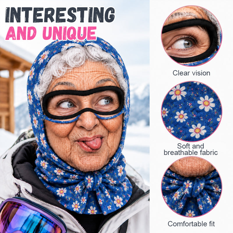 Grappig oma-skimasker voor feestjes en als geintje
