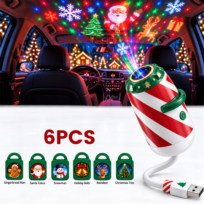 Merry Ride kerstprojector voor de auto