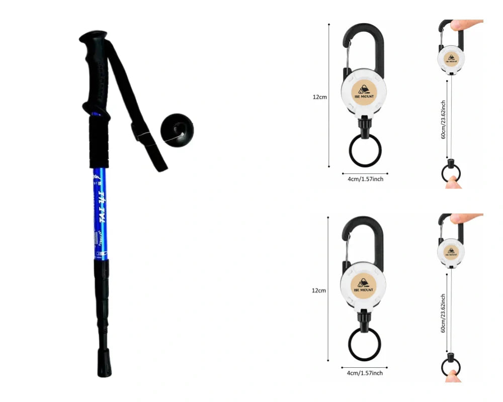 Verstelbare aluminium wandelstok