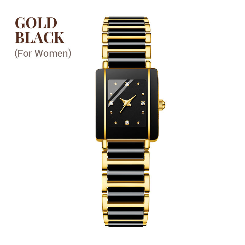 ⌚ Elegant horloge met keramische band — 3ATM waterbestendig, quartz, inclusief geschenkdoos