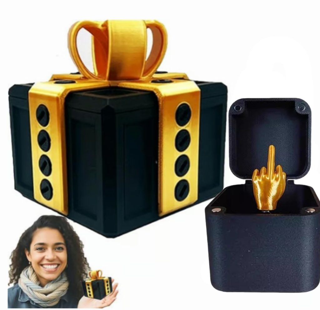 🎁 De Prank Box – Hilarische schroefuitdaging met een middelvingerverrassing 🤪🖕 Het perfecte grapcadeau voor elke gelegenheid!