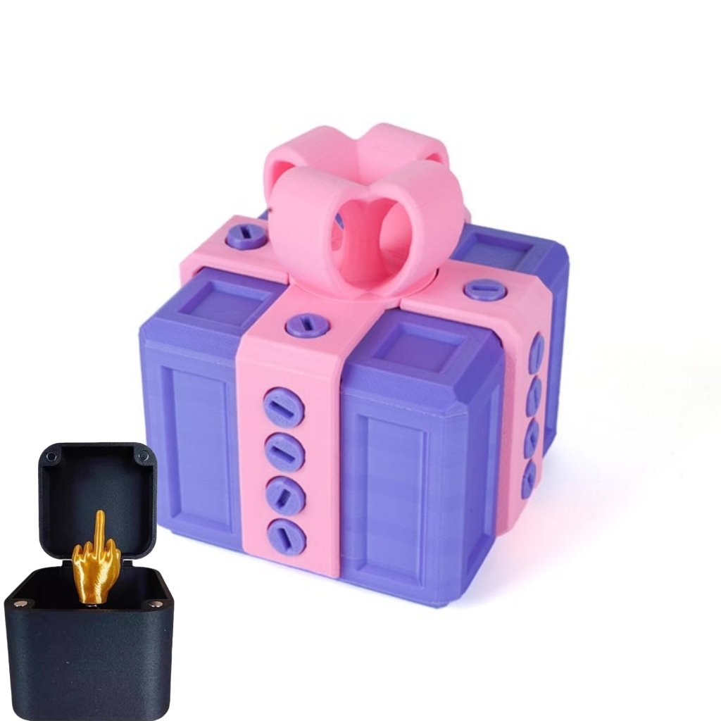 🎁 De Prank Box – Hilarische schroefuitdaging met een middelvingerverrassing 🤪🖕 Het perfecte grapcadeau voor elke gelegenheid!
