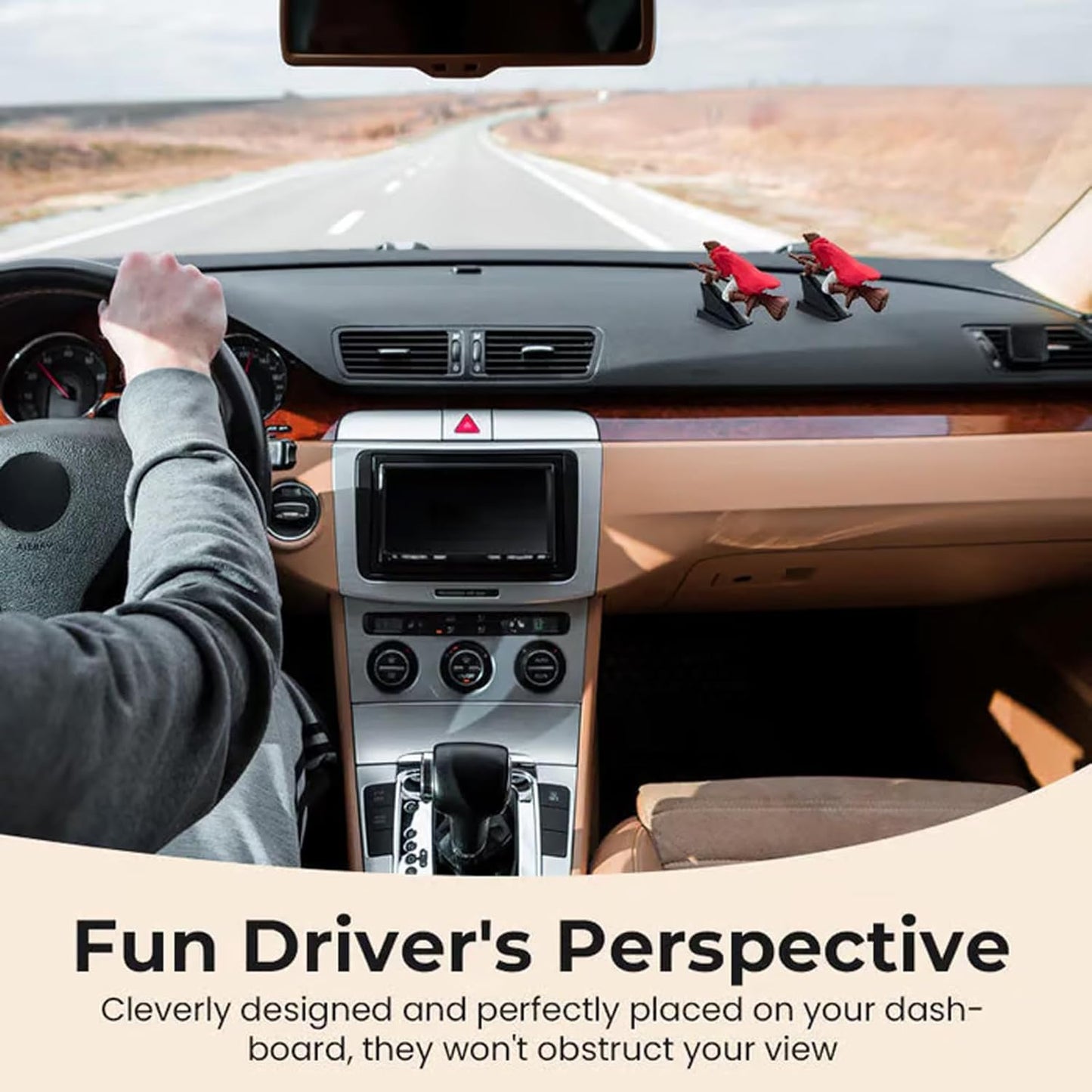 🚗Fantasy-autodecoratie – 🧙‍♀️Heksen- en tovenaarsbezemsteel-dashboard-drift-ornamenten✨