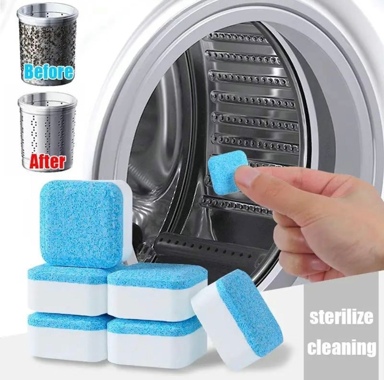 Washer Clean tabletten voor grondige reiniging