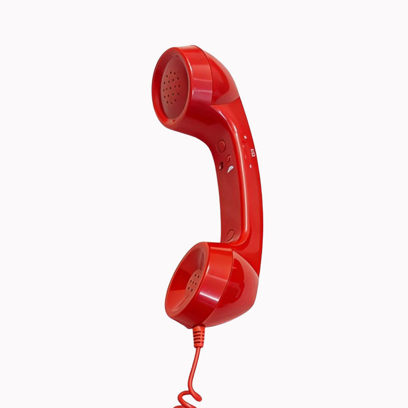 Retro telefoonhoorn voor telefoons met USB-C-aansluiting