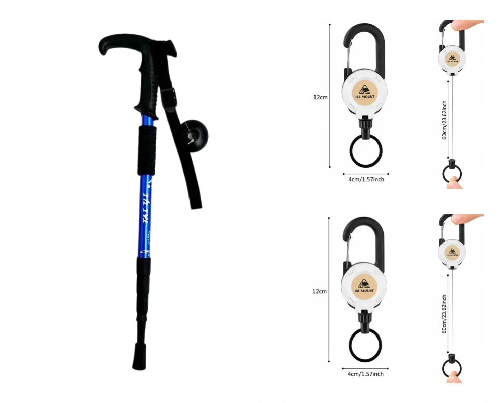 Verstelbare aluminium wandelstok