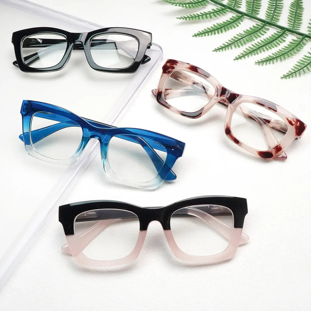 Hot Sale👓Anti Blue Light Glasses Set 4 Pairs Style Unisex Reading Glasses