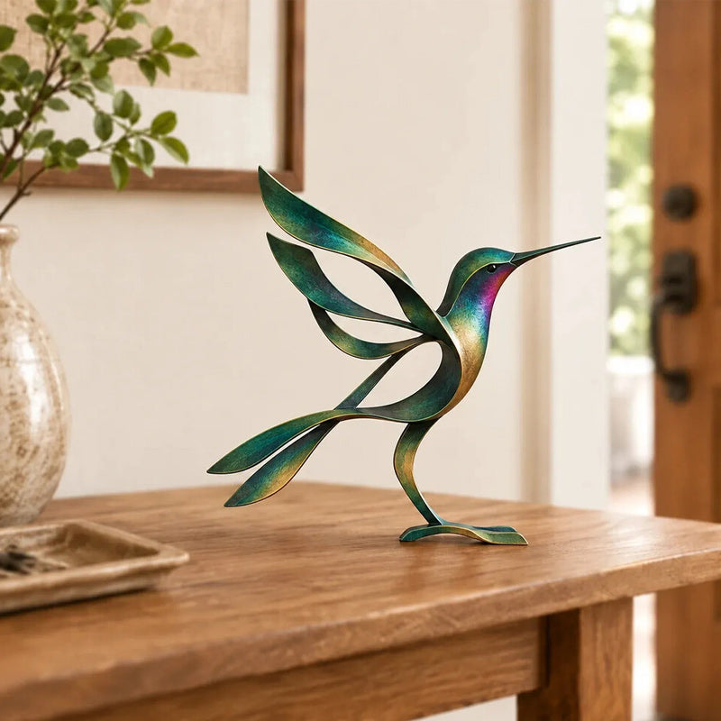 🕊️Elegant en minimalistisch metalen vogelsculptuur – Vluchtige momenten van lichtheid in de natuur!
