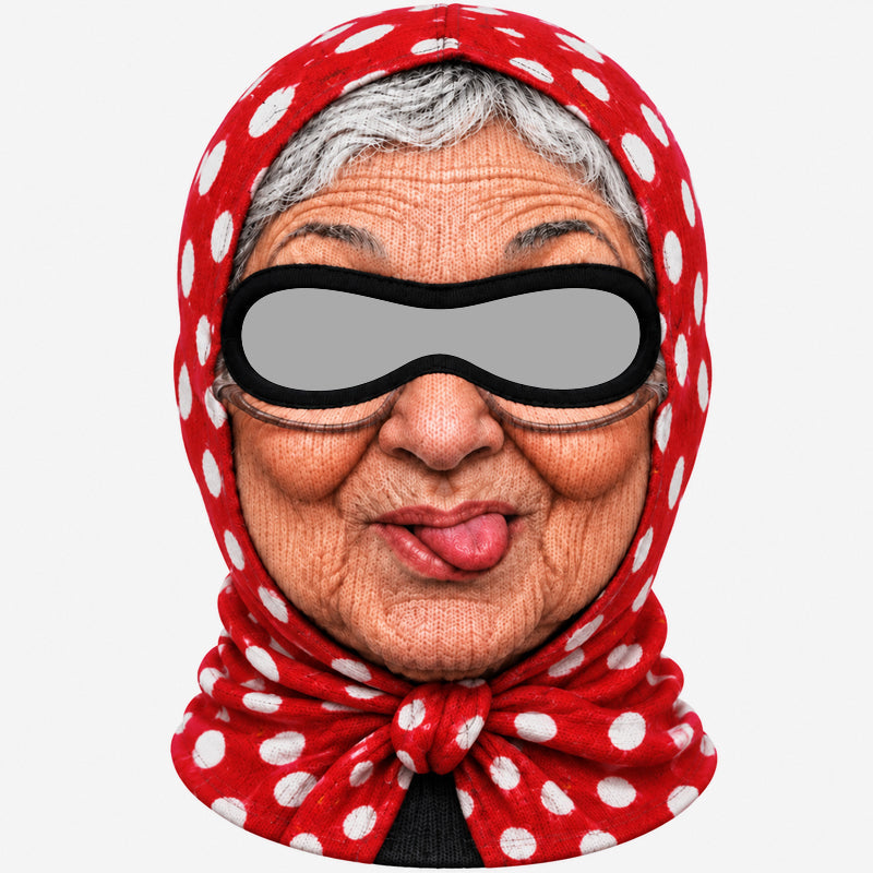 Grappig oma-skimasker voor feestjes en als geintje