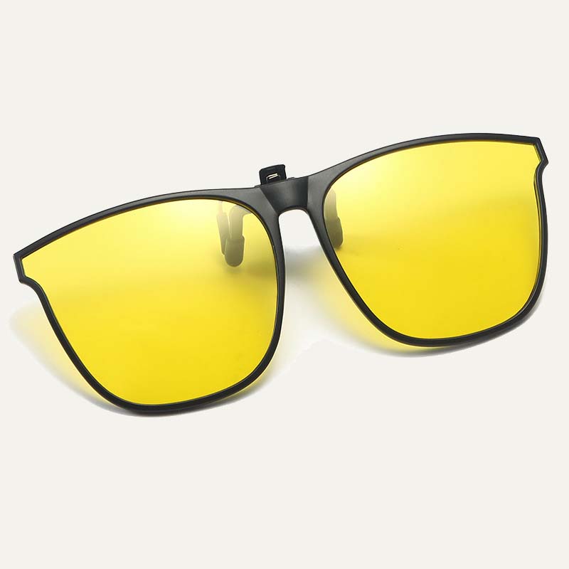 Nieuwe gepolariseerde clip-on zonnebril met flip-up ontwerp