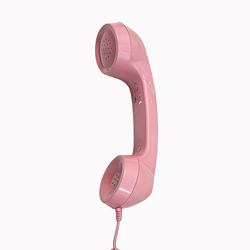 Retro telefoonhoorn voor telefoons met USB-C-aansluiting