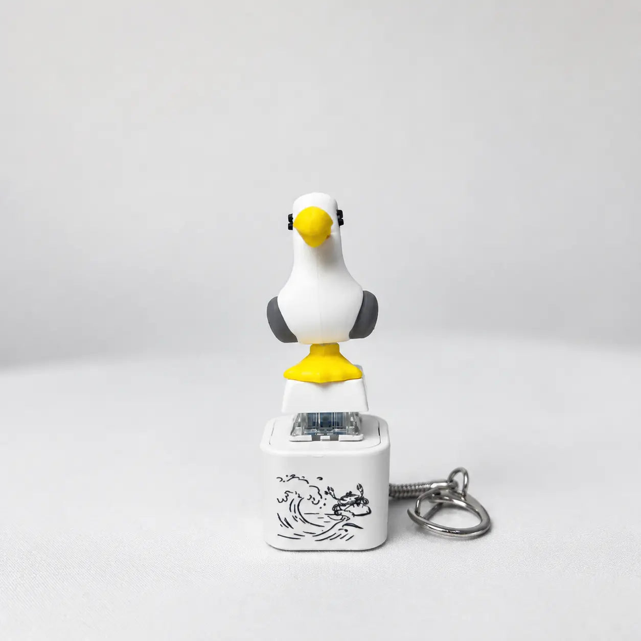 MIJN MEEUW! Sleutelhanger met knop - Echt geluid en LED-lampje