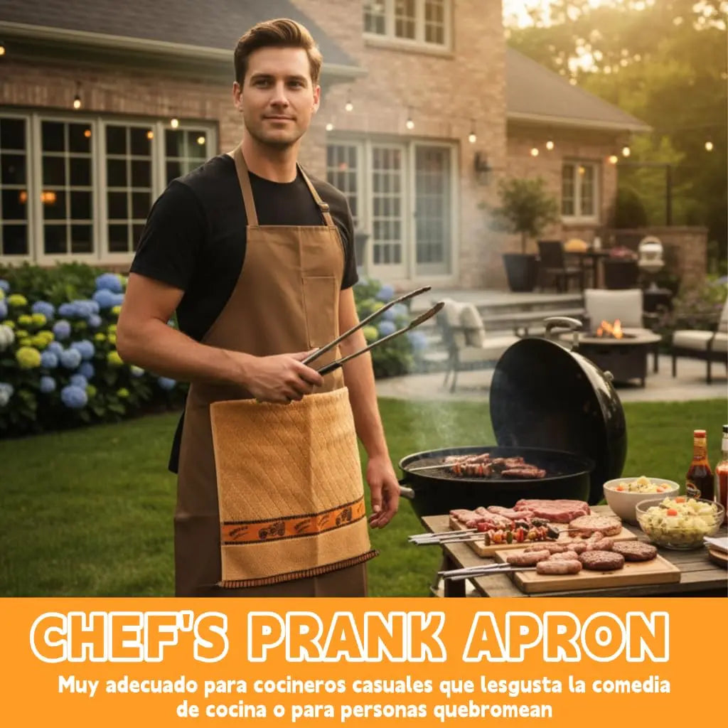 🔥 Schort met "Hoofdchef"-opdruk — Het barbecuecadeau dat niemand verwacht