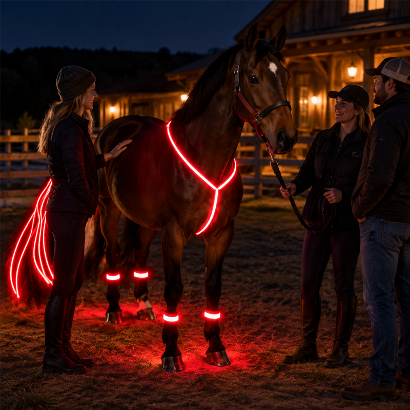 🐎 Lichtgevende paardrijset