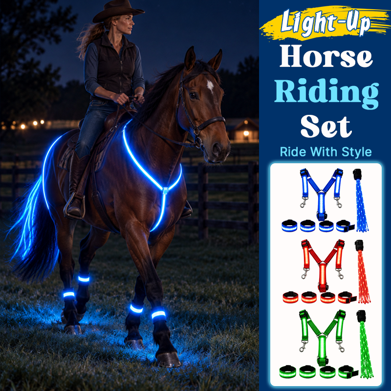 🐎 Lichtgevende paardrijset