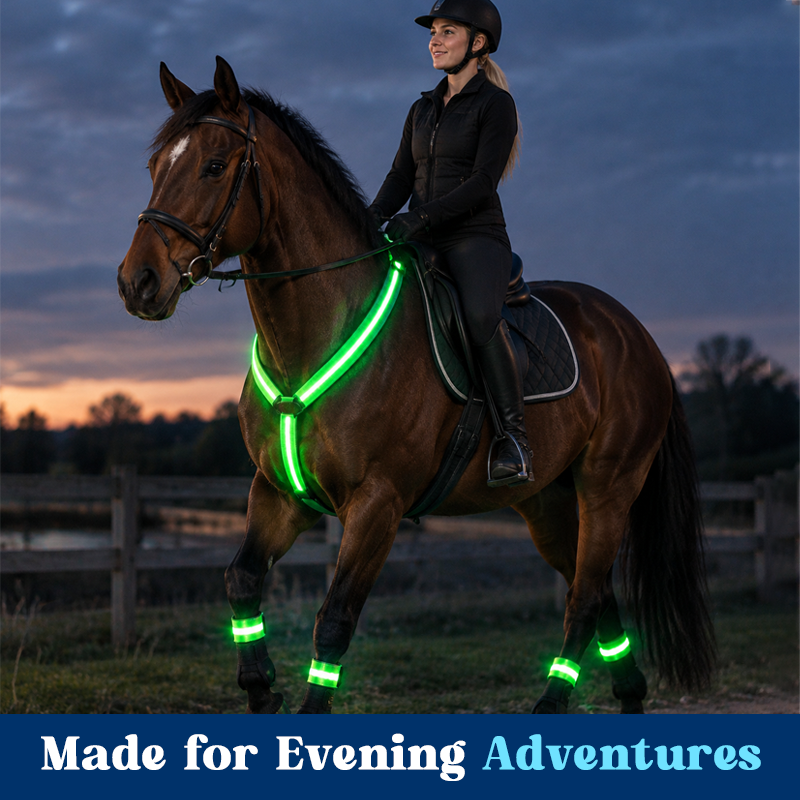 🐎 Lichtgevende paardrijset