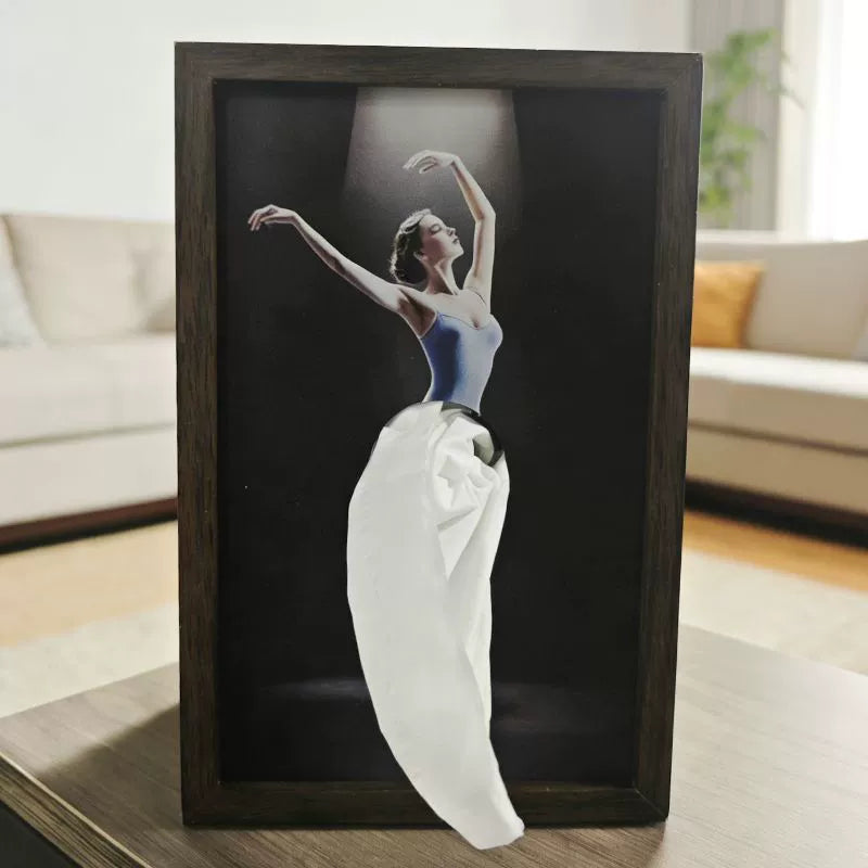 Tissuebox met balletdanseres en lampje