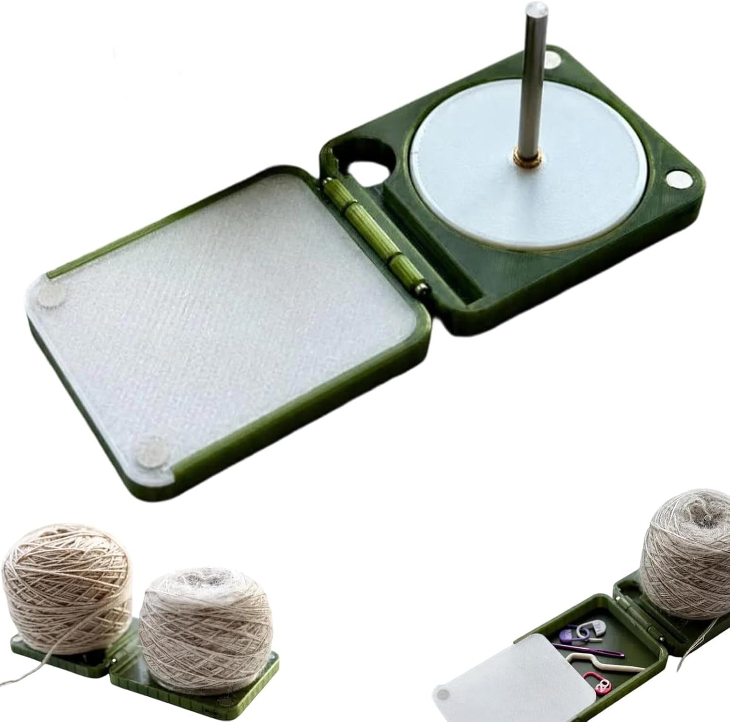 🧶Draagbare garenhouder voor haken en breien