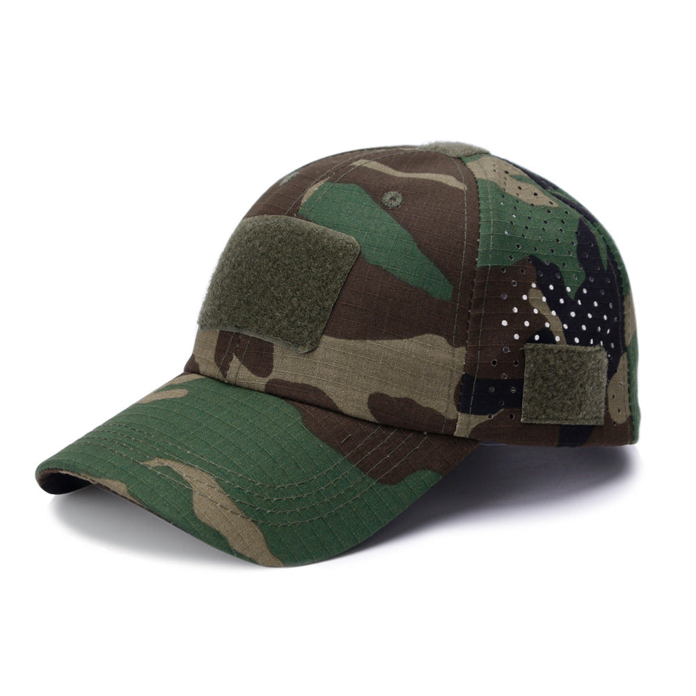 Zonwerende, ademende outdoorpet voor mannen, camouflag