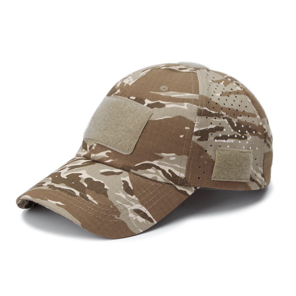 Zonwerende, ademende outdoorpet voor mannen, camouflag