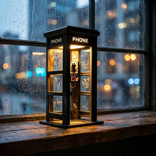 📞NU 50% KORTING✨Vintage telefooncel sfeerlamp