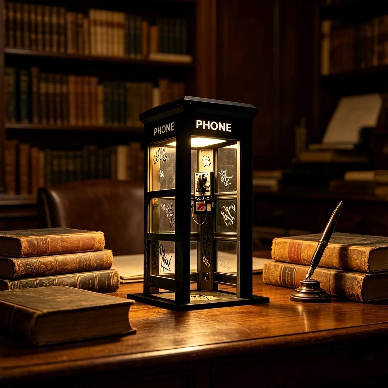 📞NU 50% KORTING✨Vintage telefooncel sfeerlamp